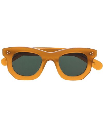 Lesca Square Frame Sunglasses - Brown