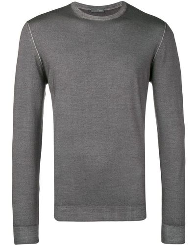 Drumohr Pullover mit rundem Ausschnitt - Grau