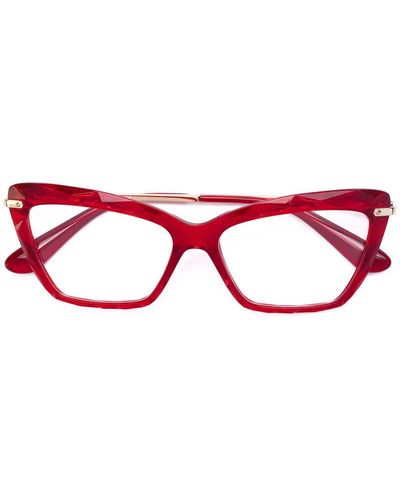 Dolce & Gabbana Cat Eye Glasses - Red