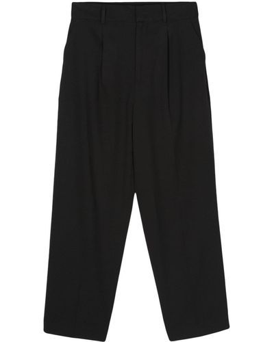 PT Torino Pantalones capri de crepé - Negro