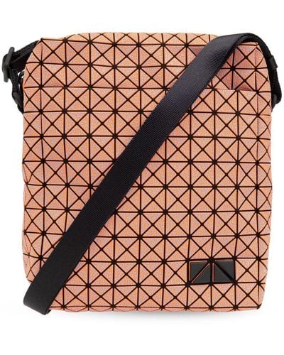 Bao Bao Issey Miyake Geometric-panelled Crossbody Bag - Orange