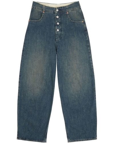 MM6 by Maison Martin Margiela Jeans azules cortos rihanna - Gris