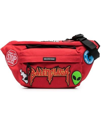 Balenciaga Explorer Xxl Belt Bag - Red