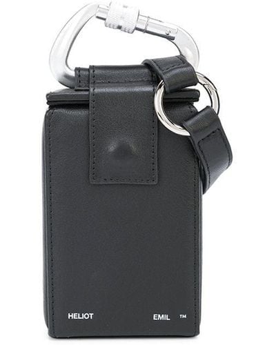 HELIOT EMIL Logo-debossed Leather Belt Bag - Black