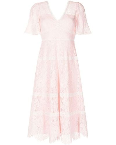 Needle & Thread エンパイアライン ドレス - ピンク