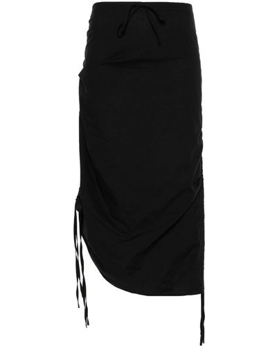 Baserange Pictorial Cotton Skirt - Black