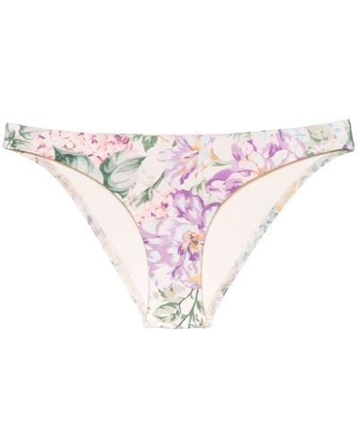Zimmermann Halliday Skinny Pant Bikini Bottoms - Pink