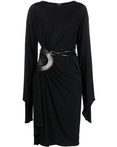 Tom Ford Cut-out Belted Midi Dress - Black