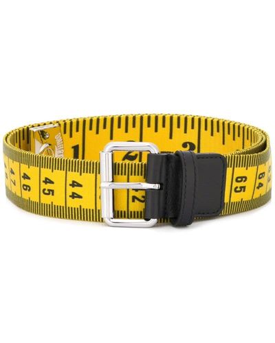 Moschino Tape Measure Belt - Yellow