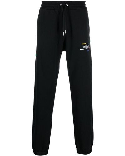 Missoni Pantalon de jogging en coton à rayures - Noir
