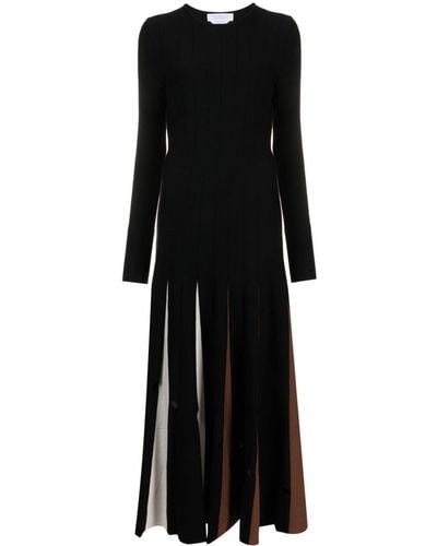 Gabriela Hearst Pleat-detailing Wool Dress - Black