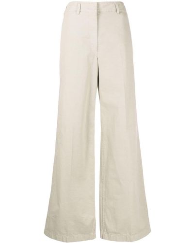 Lemaire Wide-leg Tailored Trousers - Brown