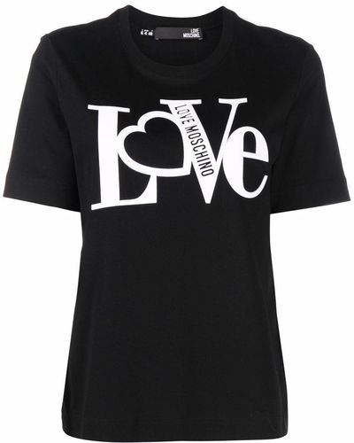 Love Moschino Love Tシャツ - ブラック
