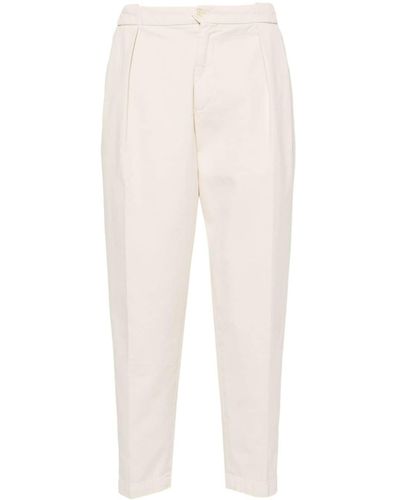 Briglia 1949 Tapered Cropped Trousers - White