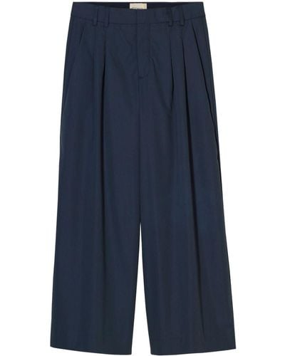 Closed Trona Mid-rise Cropped Trousers - Blue