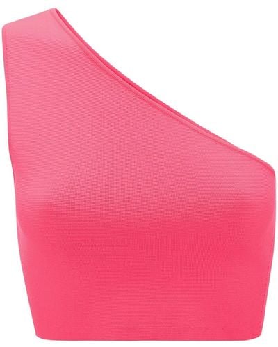 Victoria Beckham Asymmetrisches Cropped-Oberteil - Pink