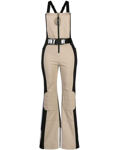 P.E Nation St Moritz Belted Leopard-print Jumpsuit - Natural