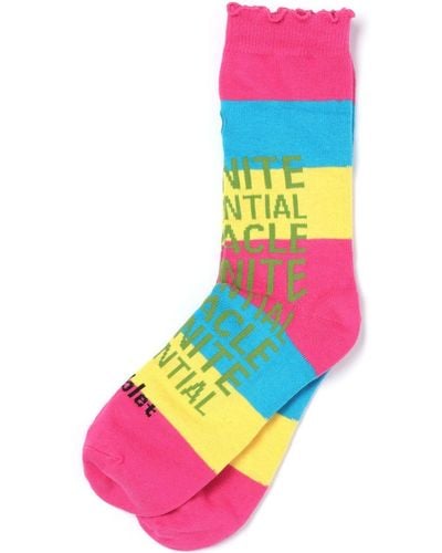 Doublet Socken mit Slogan-Print - Pink