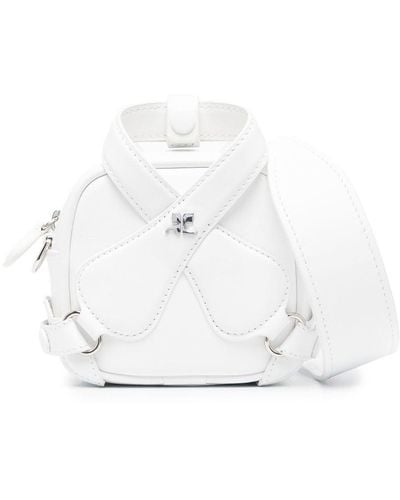 Courreges Twisted-strap Logo Tote Bag - White