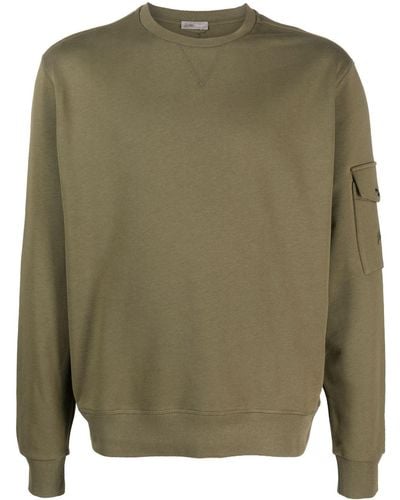 Herno Sweater Met Opgestikte Zakken - Groen