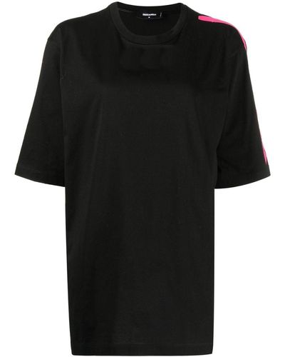 DSquared² Camiseta con raya lateral - Negro