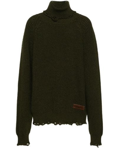 DSquared² Roll-neck wool jumper - Grün