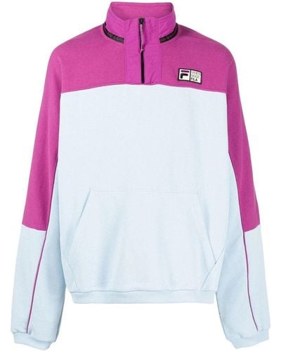 Fila Logo-patch Half-zip Jumper - Blue