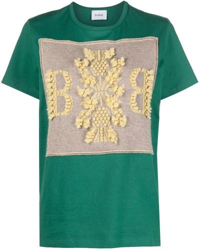 Barrie Cashmere Patch T-shirt - Green