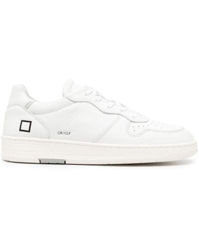 Date Sneakers Court in pelle - Bianco