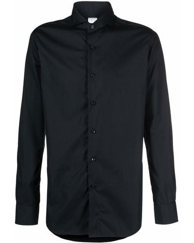 Xacus Wrinkle-free Tailored Travel Shirt - Black