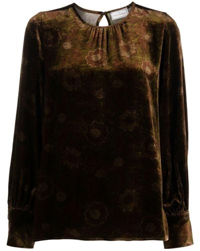 Pierre Louis Mascia Kanpur floral-print blouse - Nero