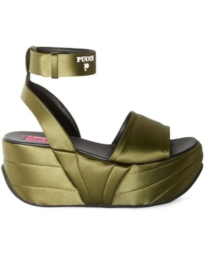 Emilio Pucci Ami Platform Sandals - Green