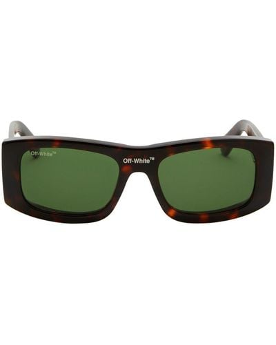 Off-White c/o Virgil Abloh Lucio Rectangular-frame Sunglasses - Green