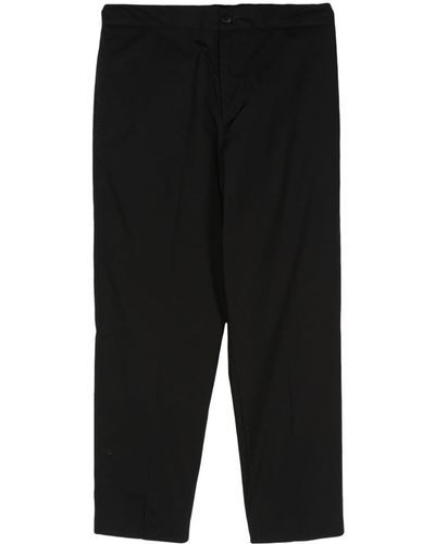 Costumein Cotton Tapered-leg Trousers - Black