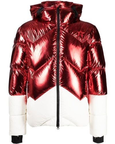 Perfect Moment Airview Paneled Padded Jacket - Red