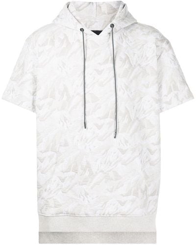 Mostly Heard Rarely Seen Camouflage-print Cotton Hoodie - White