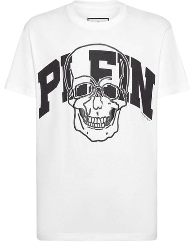 Philipp Plein Skull-print Cotton T-shirt - White