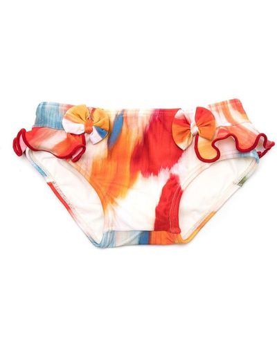 Lenny Niemeyer Slip bikini con fantasia tie-dye - Rosa