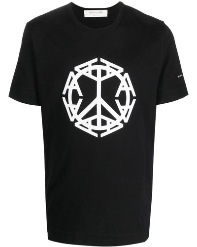 1017 ALYX 9SM T-shirt en coton à imprimé graphique - Noir