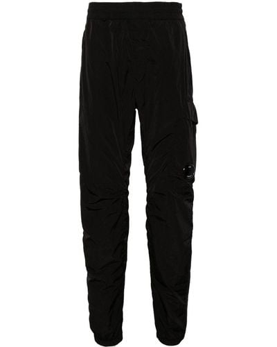 C.P. Company Lens-detail Cargo Track Trousers - Black