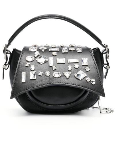16Arlington Kiks Crystal-embellished Minibag - Black