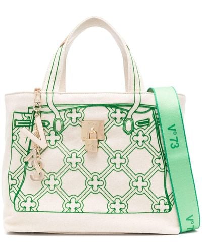 V73 Must Canvas Tote Bag - Green