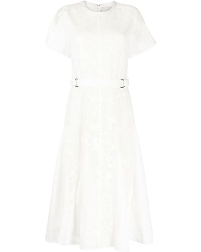 3.1 Phillip Lim Lace-panelled Cotton Midi Dress - White