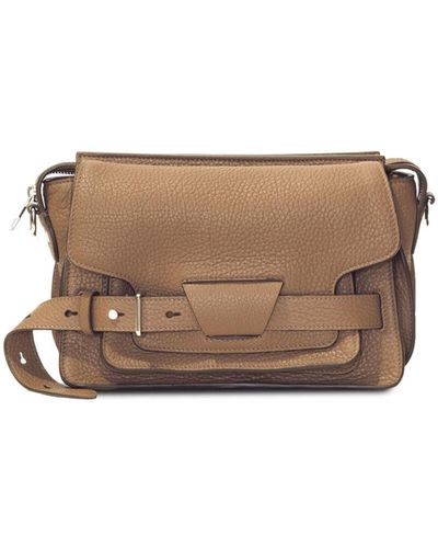 Proenza Schouler Beacon Leather Saddle Bag - Brown