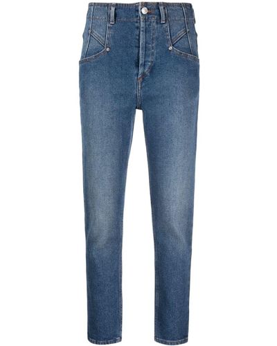 Isabel Marant Jeans crop Niliane - Blu