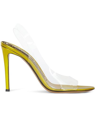 Alexandre Vauthier Transparent-strap Slingback Sandals - Metallic