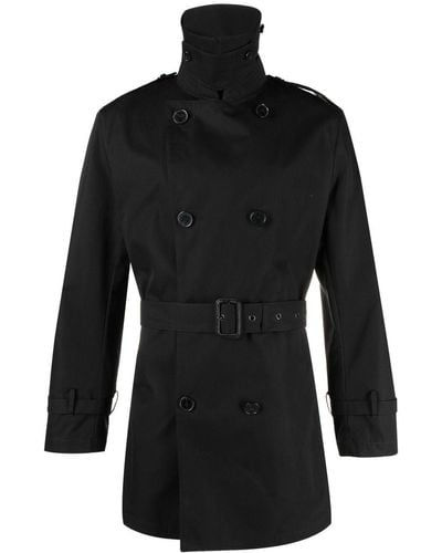 Mackintosh St John Cotton Trench Coat - Black