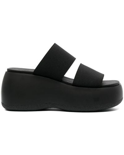 Bimba Y Lola Stretch-strap Platform Sandals - Black