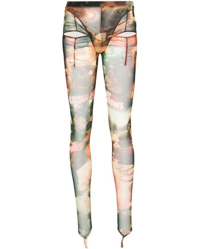 Puppets and Puppets Leggings Carly con stampa - Arancione