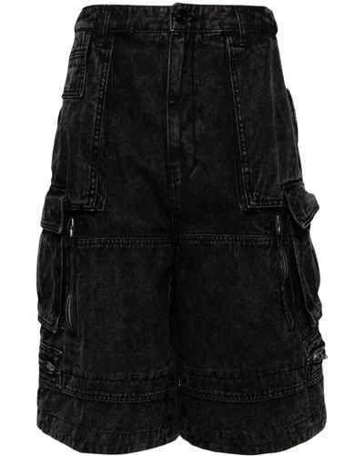 Juun.J Cotton Cargo Shorts - Black